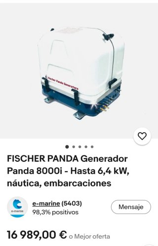 Generador Fisher Panda 8000-42NE