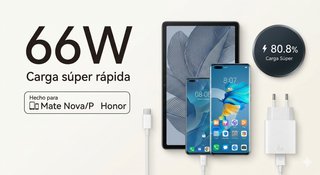 Cargador Huawei 66W Superrápida USB-C