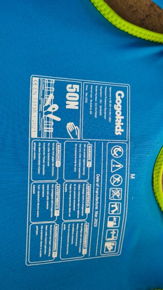 Chaleco flotador infantil talla M Marca Gogokid