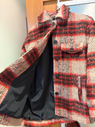 Chaqueta sobrecamisa cuadros abrigosa