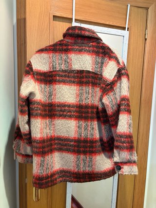 Chaqueta sobrecamisa cuadros abrigosa