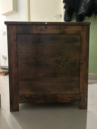 Baúl de Almacenamiento de Madera Marrón
