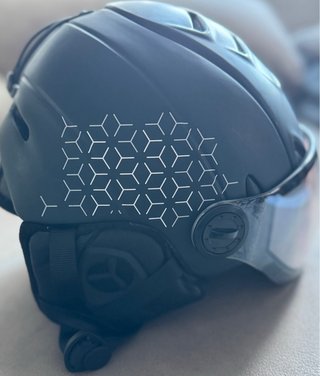 Casco de esquí con visera