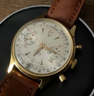 Orologio vintage Chronographe Suisse Landeron 187