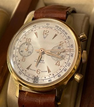 Orologio vintage Chronographe Suisse Landeron 187