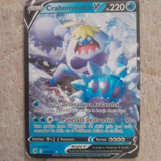 Carta Pokémon Crabominable V 220 HP