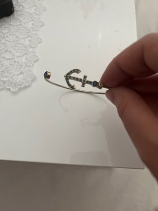Braccialetto ancora blu e oro