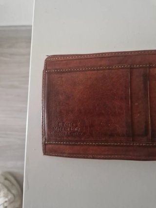 Portafoglio uomo in pelle marrone