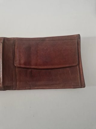 Portafoglio uomo in pelle marrone