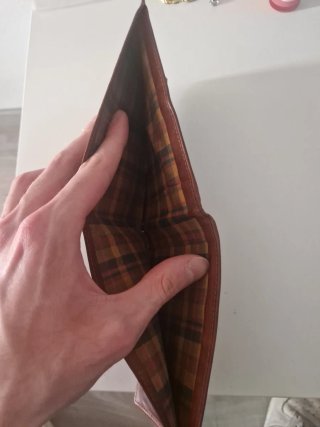 Portafoglio uomo in pelle marrone