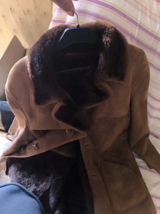 Chaqueta de ante y pelo