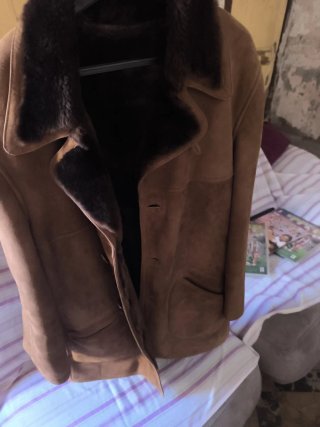 Chaqueta de ante y pelo