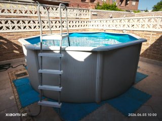 Piscina Portátil Azul y Verde