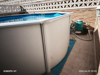 Piscina Portátil Azul y Verde