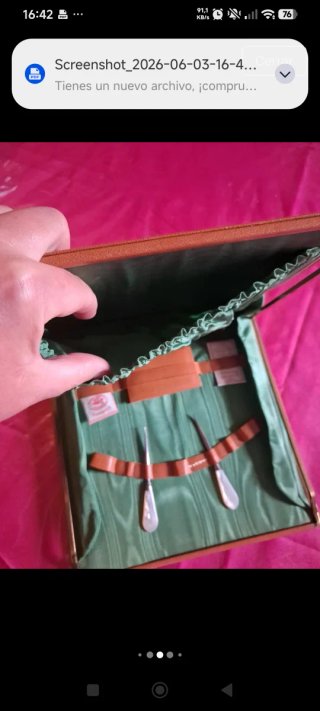 Estuche costura  y dedal simons bros  plata Sxix
