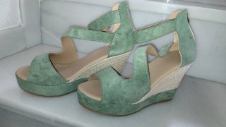Cuñas verdes agua Talla 38