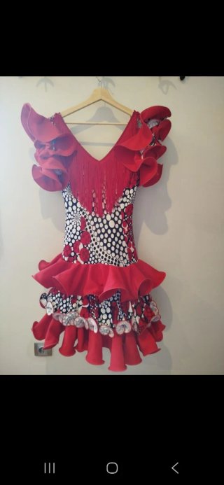 Traje flamenca mujer hecho a mano S/M