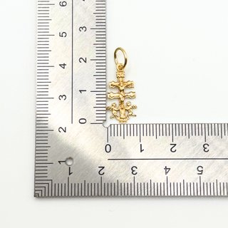 Colgante Oro 18K, Cruz Caravaca, 0.84gr