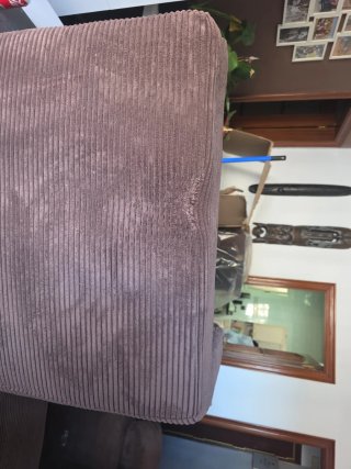 Sofá modular marrón de pana
