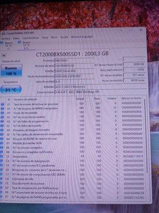 Disco Duro SSD Crucial 2TB