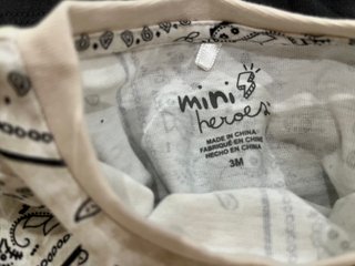 Conjunto Bebé 3M Mini Heroes Nuevo