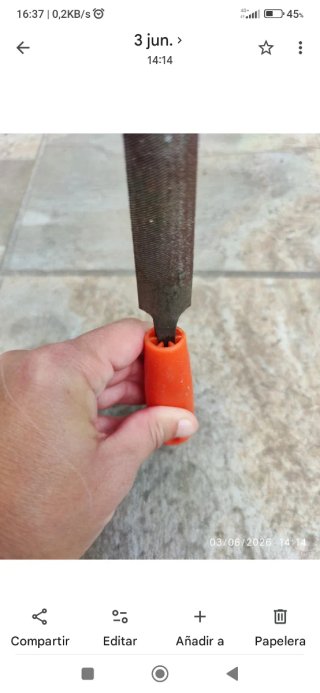 LIMA ANCHA SEMICIRCULAR, MARCA BELLOTA