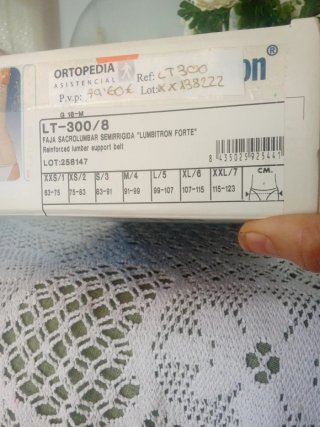 Faja Lumbitron Sacrolumbar Forte Talla Única