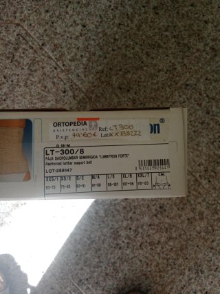 Faja Lumbitron Sacrolumbar Forte Talla Única