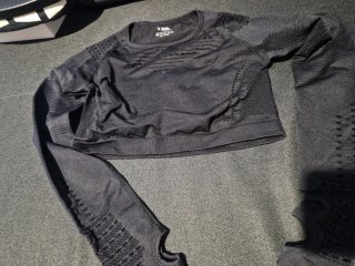 Camiseta Deportiva Compresión Negra Talla M