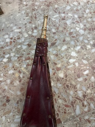 Fuelle para chimenea de madera y metal