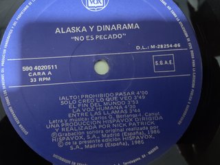 Vinilo Alaska y Dinarama - No es Pecado