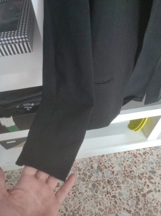 Chaqueta americana Bershka negra Talla M