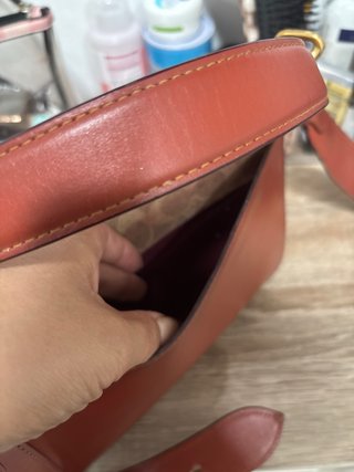 Bolso Coach Marrón y Rojo Mujer