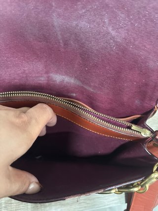 Bolso Coach Marrón y Rojo Mujer
