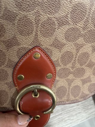 Bolso Coach Marrón y Rojo Mujer