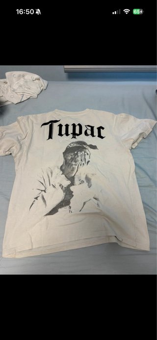 Camiseta Tupac Blanca