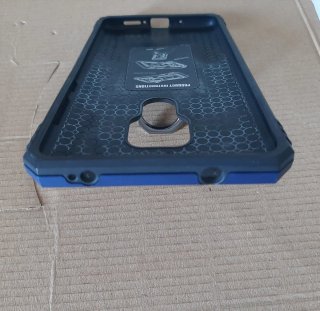 Cover blu con anello + 2 pellicole vetro