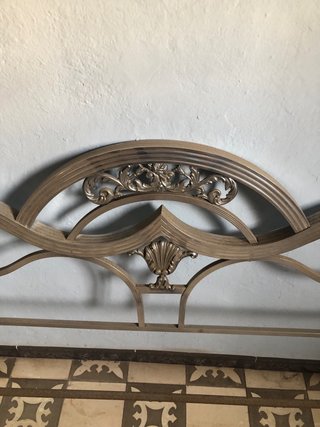 Cabecero y piecero cama 135cm metal