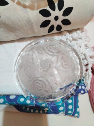 Bombonera de cristal con tapa