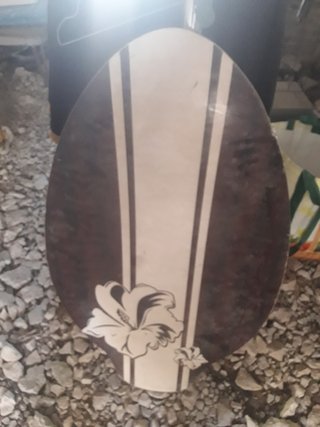 Tabla surf playa diseño floral