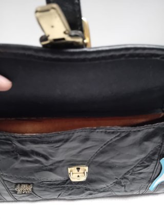BOLSO BANDOLERA NEGRO DOS ASAS LARGAS