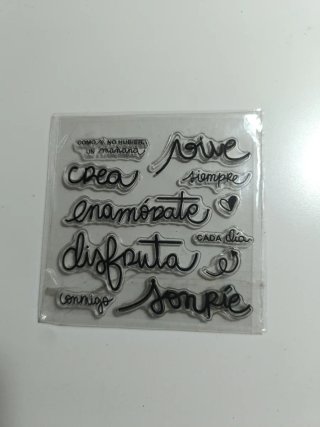 Sellos Scrapbooking Frases y Dibujos