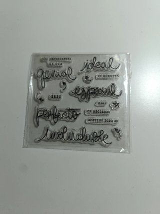 Sellos Scrapbooking Frases y Dibujos
