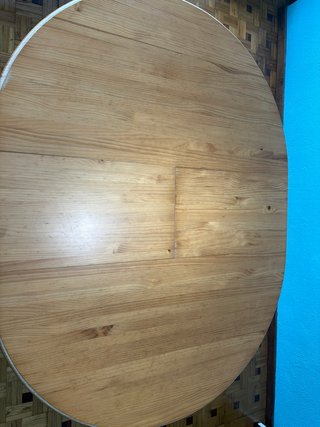 Mesa redonda extensible madera
