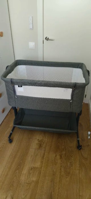 Cuna bebé colecho/viaje gris. Sin uso. Como Nueva