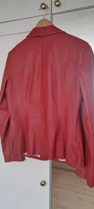 Chaqueta de piel roja RED BEAR Talla M