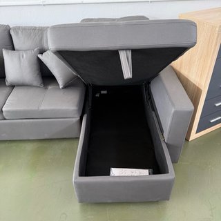 Sofá Cama Chaise Longue Gris