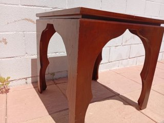 Mueble de salón y mesa de centro de madera