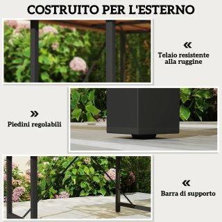 Tavolo da Giardino 160x90 cm in Legno di Acacia