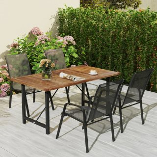 Tavolo da Giardino 160x90 cm in Legno di Acacia